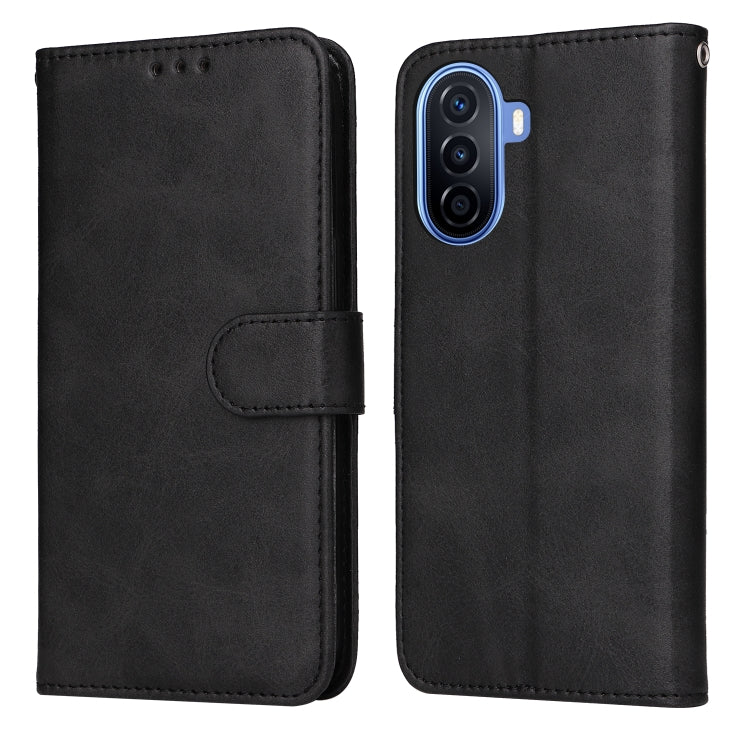 Custodia per telefono in pelle a conchiglia con struttura in vitello classico, For OPPO A17, For Samsung Galaxy A14 5G, For Huawei nova Y70 / Y70 Plus/Enjoy 50, For Huawei nova Y90 / Enjoy 50 Pro
