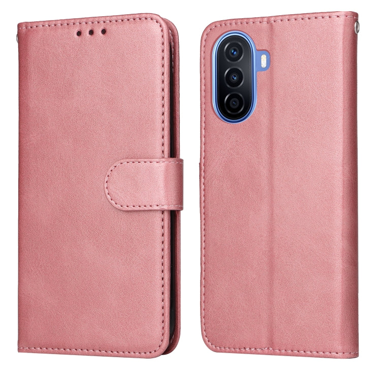Custodia per telefono in pelle a conchiglia con struttura in vitello classico, For OPPO A17, For Samsung Galaxy A14 5G, For Huawei nova Y70 / Y70 Plus/Enjoy 50, For Huawei nova Y90 / Enjoy 50 Pro