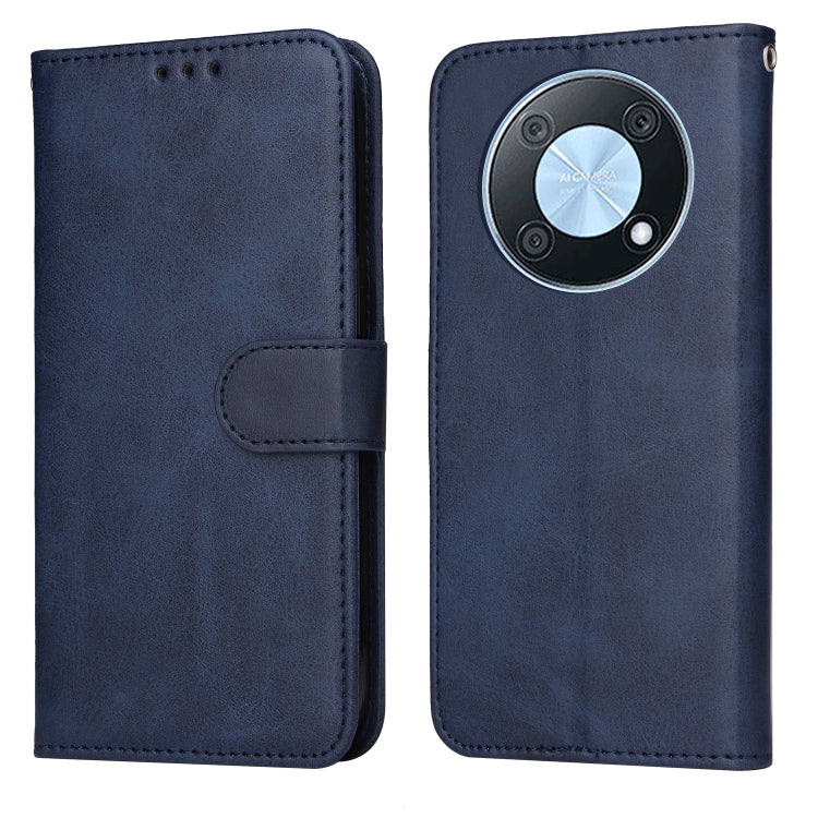 Custodia per telefono in pelle a conchiglia con struttura in vitello classico, For OPPO A17, For Samsung Galaxy A14 5G, For Huawei nova Y70 / Y70 Plus/Enjoy 50, For Huawei nova Y90 / Enjoy 50 Pro