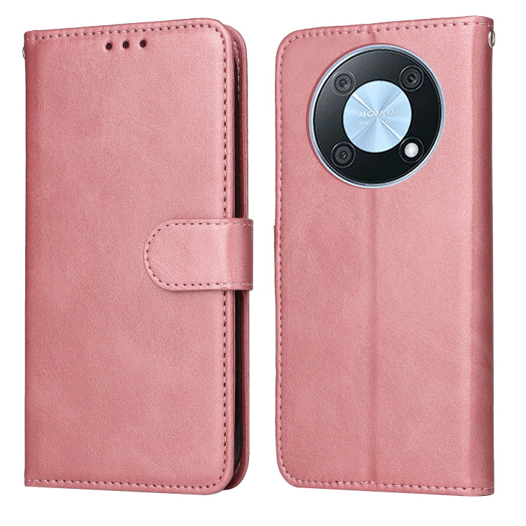 Custodia per telefono in pelle a conchiglia con struttura in vitello classico, For OPPO A17, For Samsung Galaxy A14 5G, For Huawei nova Y70 / Y70 Plus/Enjoy 50, For Huawei nova Y90 / Enjoy 50 Pro