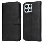 Custodia per telefono in pelle a conchiglia con struttura in vitello classico, For Honor X8 5G / X6