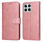 Custodia per telefono in pelle a conchiglia con struttura in vitello classico, For Honor X8 5G / X6
