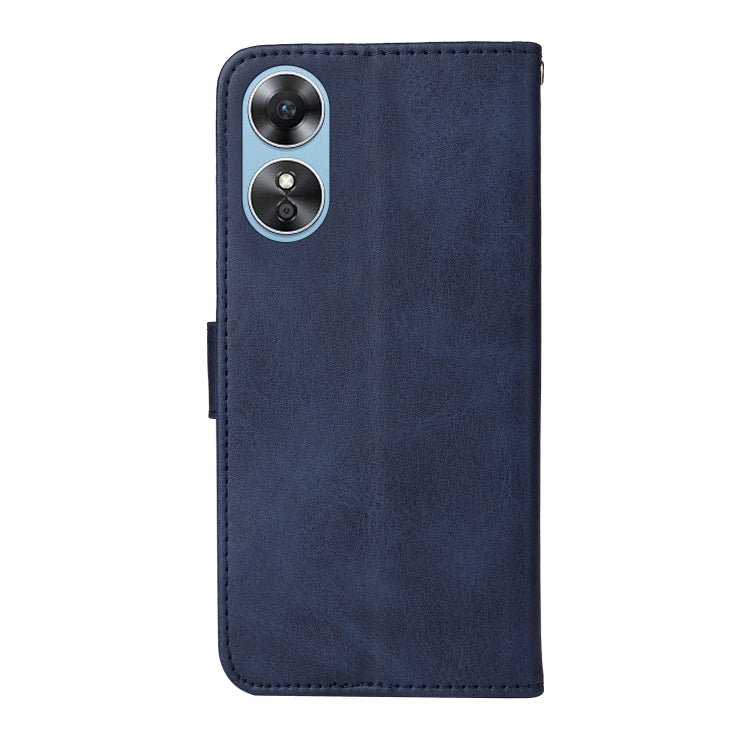 Custodia per telefono in pelle a conchiglia con struttura in vitello classico, For OPPO A17, For Samsung Galaxy A14 5G, For Huawei nova Y70 / Y70 Plus/Enjoy 50, For Huawei nova Y90 / Enjoy 50 Pro