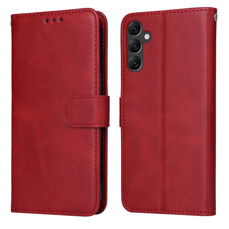 Custodia per telefono in pelle a conchiglia con struttura in vitello classico, For OPPO A17, For Samsung Galaxy A14 5G, For Huawei nova Y70 / Y70 Plus/Enjoy 50, For Huawei nova Y90 / Enjoy 50 Pro
