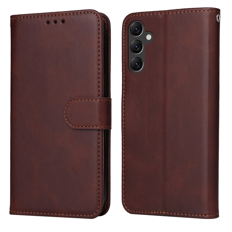 Custodia per telefono in pelle a conchiglia con struttura in vitello classico, For OPPO A17, For Samsung Galaxy A14 5G, For Huawei nova Y70 / Y70 Plus/Enjoy 50, For Huawei nova Y90 / Enjoy 50 Pro