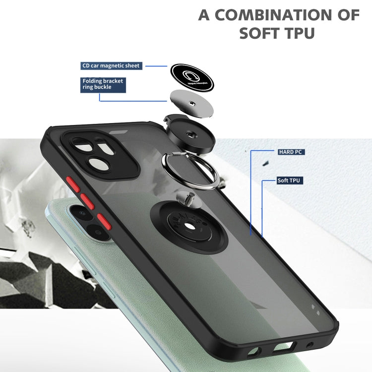 Custodia per telefono Q Shadow 1 serie TPU + PC con supporto ad anello, For Xiaomi Redmi A1, For TCL ION z