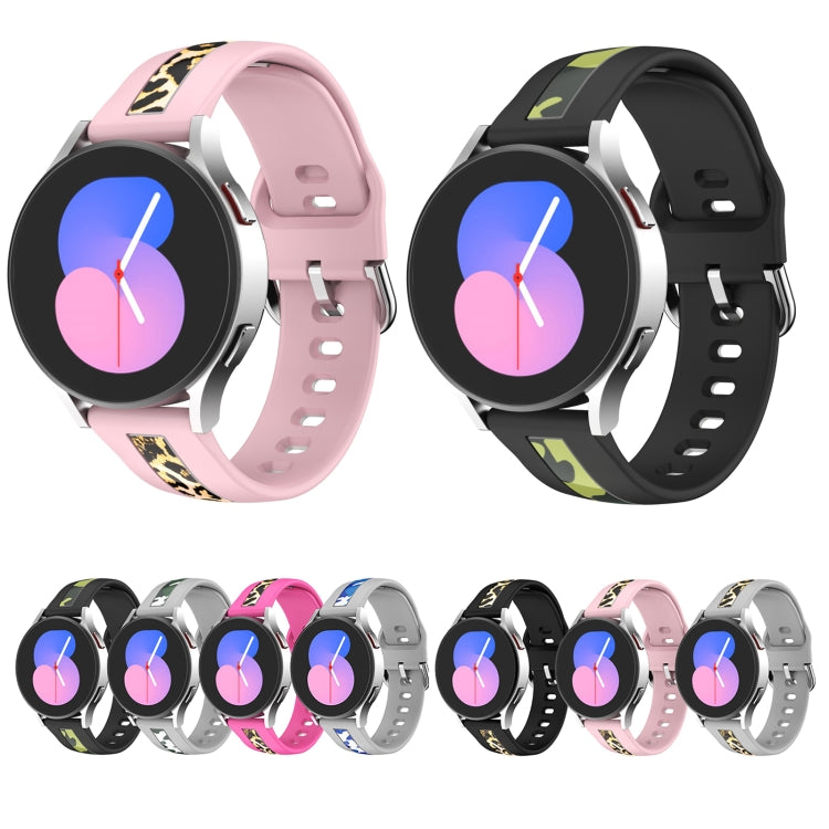 Cinturino in silicone con stampa a grana verticale, For Samsung Galaxy Watch 5 40mm / 44mm, For Samsung Galaxy Watch 5 Pro 45mm