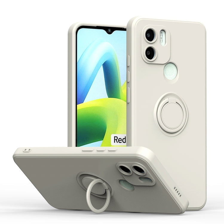 Custodia per telefono in silicone TPU con cavalletto ad anello, For Xiaomi Redmi A1, For Samsung Galaxy S23 ultra 5G