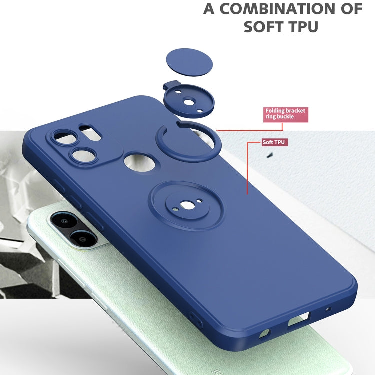 Custodia per telefono in silicone TPU con cavalletto ad anello, For Xiaomi Redmi A1, For Samsung Galaxy S23 ultra 5G