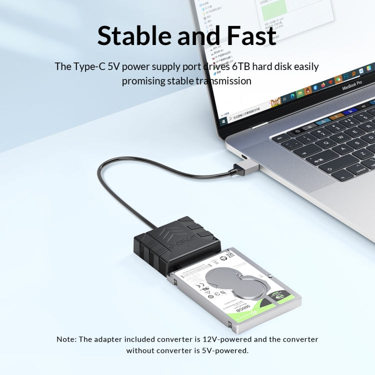 Adattatore SATA USB 3.0 Type-C per HDD 2,5/3,5 pollici