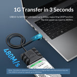 Adattatore SATA USB 3.0 Type-C per HDD 2,5/3,5 pollici