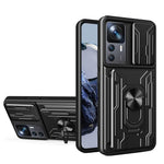 Custodia per telefono scorrevole Camshield TPU + PC con slot per schede, For Xiaomi 12T / 12T Pro / Redmi K50 Ultra