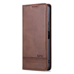 Custodia per telefono in pelle con texture di vitello magnetica, For vivo Y22/Y22s/Y35 4G