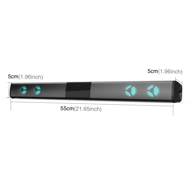 Altoparlante Bluetooth con luce d'atmosfera colorata RGB BS-28E, BS-28E