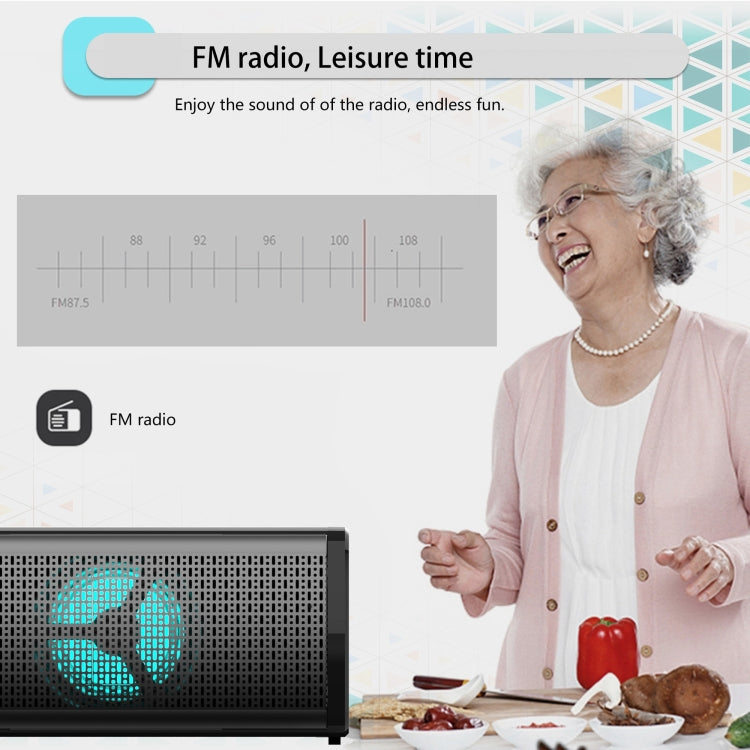 Altoparlante Bluetooth con luce d'atmosfera colorata RGB BS-28E, BS-28E