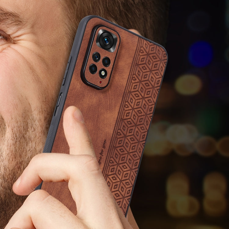 Custodia per telefono AZNS in pelle goffrata 3D, For Xiaomi Redmi Note 11S/Note 11 Global
