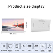 HSD2193T Macchina pubblicitaria con display IPS da 24 pollici Android 12, RK3399 2GB+16GB, RK3399 4GB+32GB
