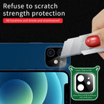 Pellicola per obiettivo della fotocamera posteriore con anello luminoso per serigrafia, For iPhone 12, For iPhone 12 Pro