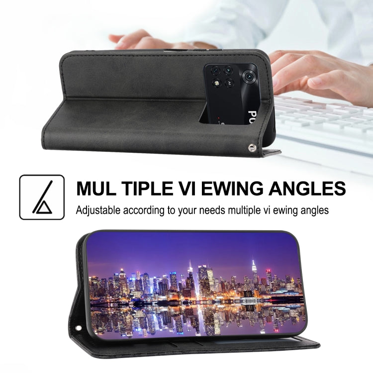 Custodia per telefono in pelle con chiusura magnetica a griglia cubica in vitello, For Xiaomi Redmi Note 10 4G/Note 10S 4G/Poco M5s 4G/Redmi Note 11SE India, For Xiaomi Redmi Note 10 4G/Note 10S 4G, For Xiaomi Redmi Note 10 Pro                         ...