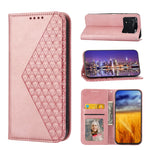 Custodia per telefono in pelle con chiusura magnetica a griglia cubica in vitello, For Xiaomi Redmi Note 10 4G/Note 10S 4G/Poco M5s 4G/Redmi Note 11SE India, For Xiaomi Redmi Note 10 4G/Note 10S 4G, For Xiaomi Redmi Note 10 Pro                         ...