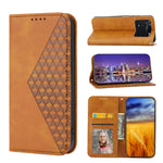 Custodia per telefono in pelle con chiusura magnetica a griglia cubica in vitello, For Xiaomi Redmi Note 10 4G/Note 10S 4G/Poco M5s 4G/Redmi Note 11SE India, For Xiaomi Redmi Note 10 4G/Note 10S 4G, For Xiaomi Redmi Note 10 Pro                         ...