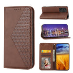 Custodia per telefono in pelle con chiusura magnetica a griglia cubica in vitello, For Samsung Galaxy A23 4G/5G/M13 4G/F23/M23 5G, For Samsung Galaxy A33 5G, For Samsung Galaxy A23e/A23S/A23 5G/A22e, For Samsung Galaxy A14 5G