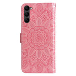 Custodia per telefono in pelle di girasole goffrata, For Samsung Galaxy S23 5G, For Samsung Galaxy S23+ 5G, For Samsung Galaxy S23 Ultra 5G