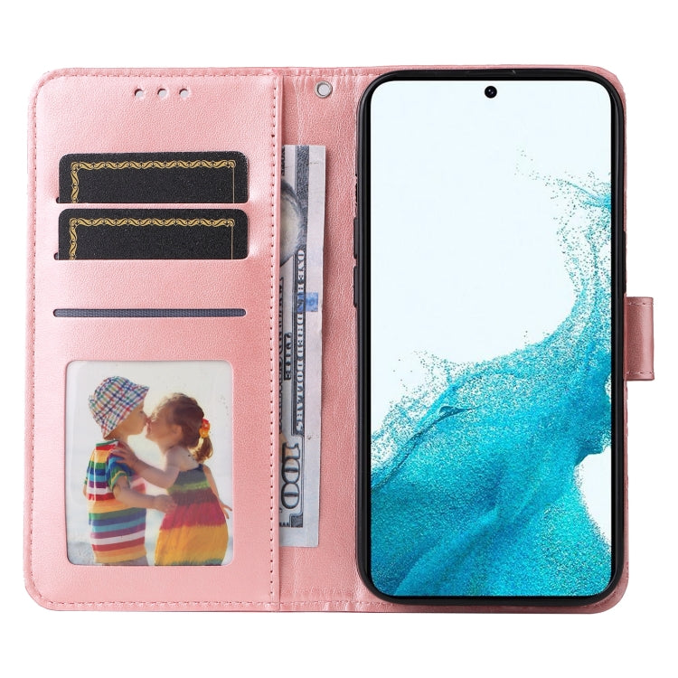 Custodia per telefono in pelle di girasole goffrata, For Samsung Galaxy S23 5G, For Samsung Galaxy S23+ 5G, For Samsung Galaxy S23 Ultra 5G