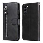 Custodia per telefono in pelle con cerniera in vitello, For Samsung Galaxy S23 5G, For Samsung Galaxy S23+ 5G, For Samsung Galaxy S23 Ultra 5G