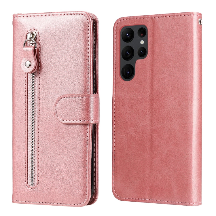 Custodia per telefono in pelle con cerniera in vitello, For Samsung Galaxy S23 5G, For Samsung Galaxy S23+ 5G, For Samsung Galaxy S23 Ultra 5G