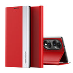 Custodia per telefono in pelle magnetica elettrolitica laterale, For OPPO Reno8, For Honor 70, For Xiaomi 12T / 12T Pro / Redmi K50 Ultra