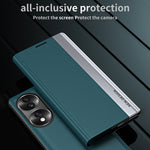 Custodia per telefono in pelle magnetica elettrolitica laterale, For OPPO Reno8, For Honor 70, For Xiaomi 12T / 12T Pro / Redmi K50 Ultra