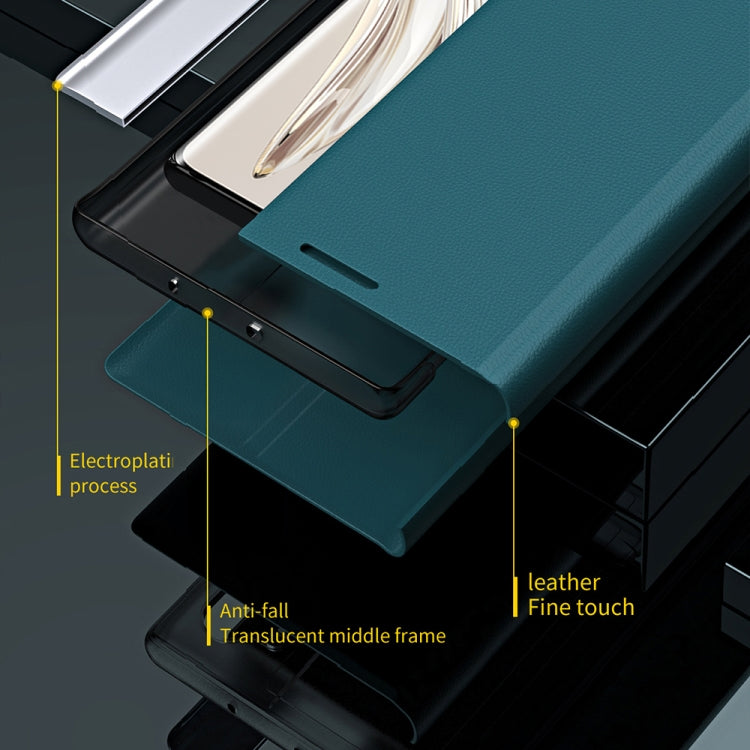 Custodia per telefono in pelle magnetica elettrolitica laterale, For OPPO Reno8, For Honor 70, For Xiaomi 12T / 12T Pro / Redmi K50 Ultra