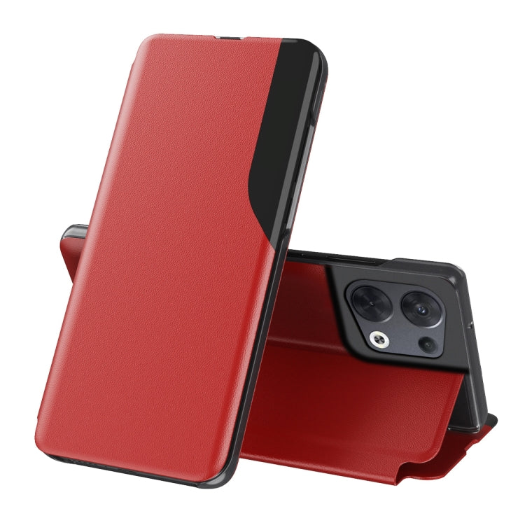 Custodia per telefono in pelle flip con display laterale, For OPPO Reno8, For Honor 70, For Xiaomi Redmi A1, For Xiaomi 12T / 12T Pro / Redmi K50 Ultra