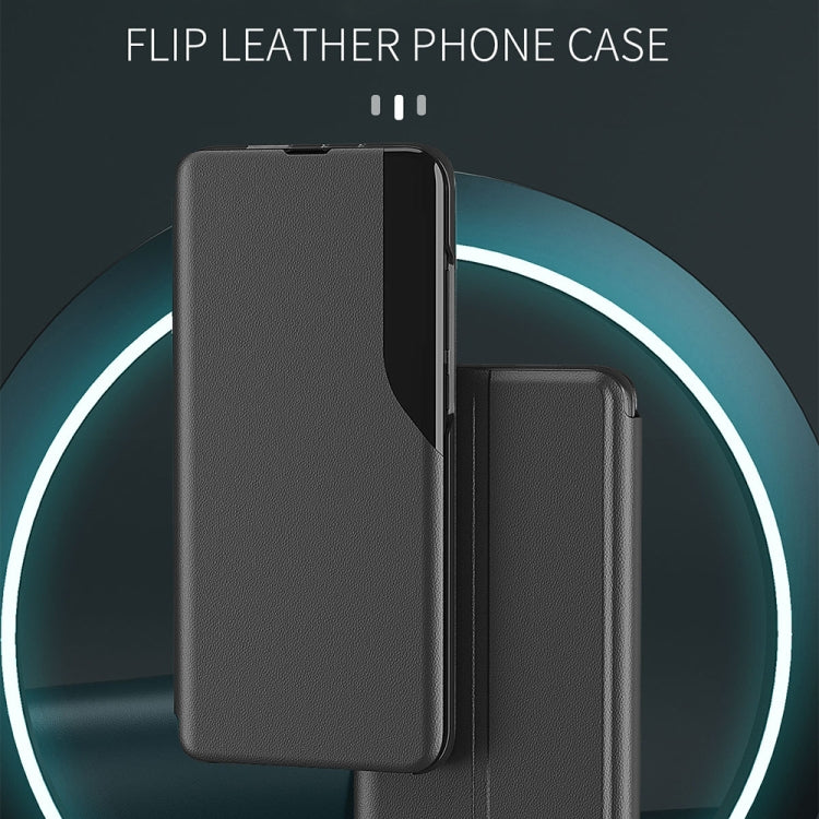 Custodia per telefono in pelle flip con display laterale, For OPPO Reno8, For Honor 70, For Xiaomi Redmi A1, For Xiaomi 12T / 12T Pro / Redmi K50 Ultra