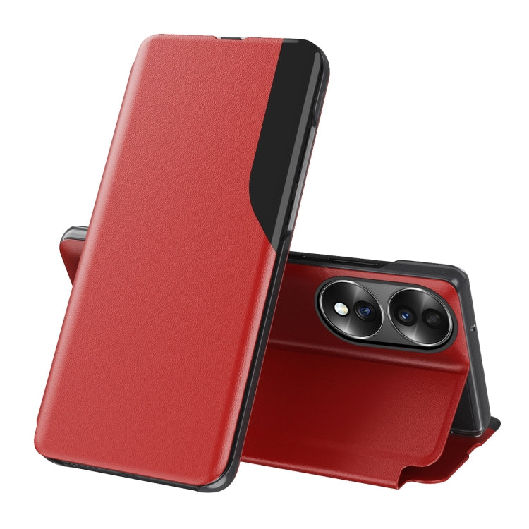 Custodia per telefono in pelle flip con display laterale, For OPPO Reno8, For Honor 70, For Xiaomi Redmi A1, For Xiaomi 12T / 12T Pro / Redmi K50 Ultra