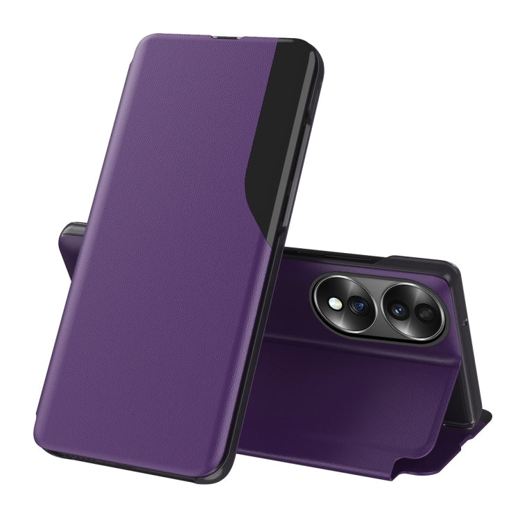 Custodia per telefono in pelle flip con display laterale, For OPPO Reno8, For Honor 70, For Xiaomi Redmi A1, For Xiaomi 12T / 12T Pro / Redmi K50 Ultra