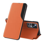 Custodia per telefono in pelle flip con display laterale, For OPPO Reno8, For Honor 70, For Xiaomi Redmi A1, For Xiaomi 12T / 12T Pro / Redmi K50 Ultra
