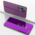 Custodia per telefono in pelle flip orizzontale placcata a specchio con supporto, For Honor 70, For Xiaomi Redmi A1, For Xiaomi 12T / 12T Pro / Redmi K50 Ultra
