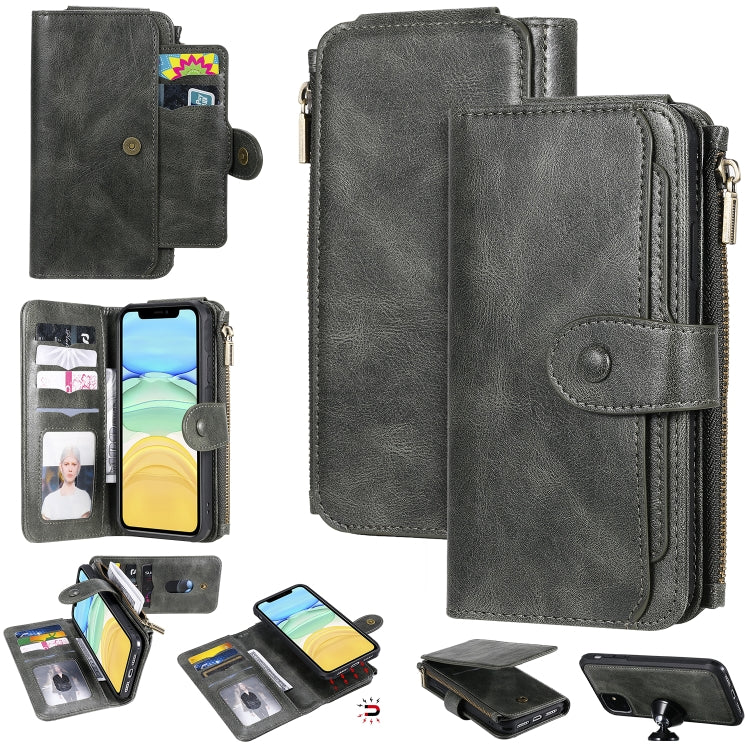 Custodia portafoglio in pelle per iPhone 11, 11 Pro, 11 Pro Max