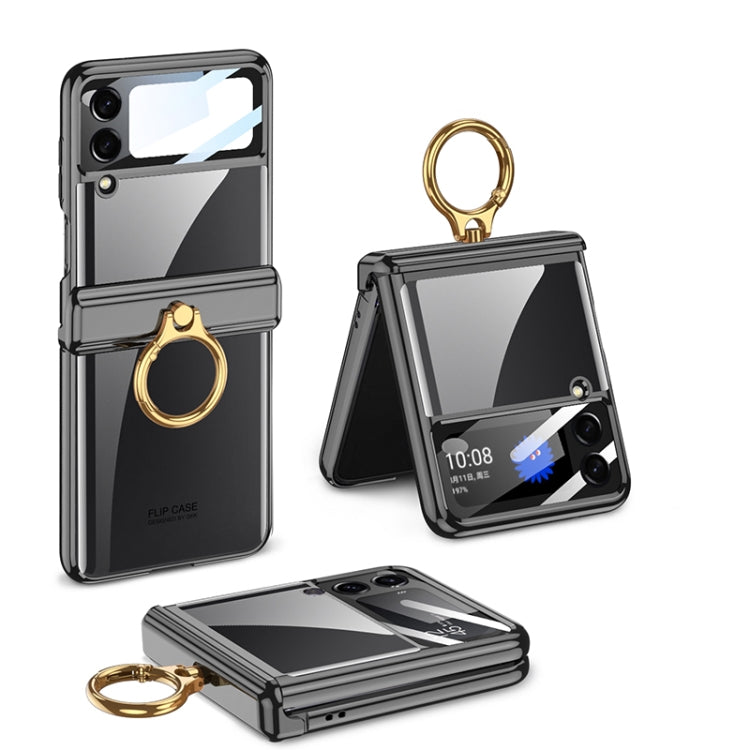 Custodia per telefono rotativa fantasma pieghevole magnetica GKK con supporto per anello, For Samsung Galaxy Z Flip4