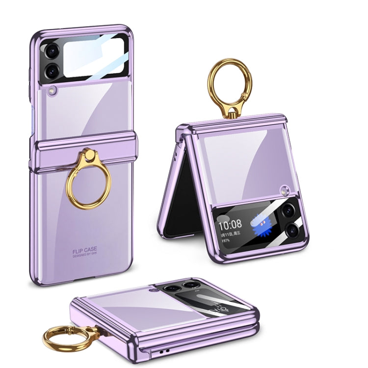 Custodia per telefono rotativa fantasma pieghevole magnetica GKK con supporto per anello, For Samsung Galaxy Z Flip4