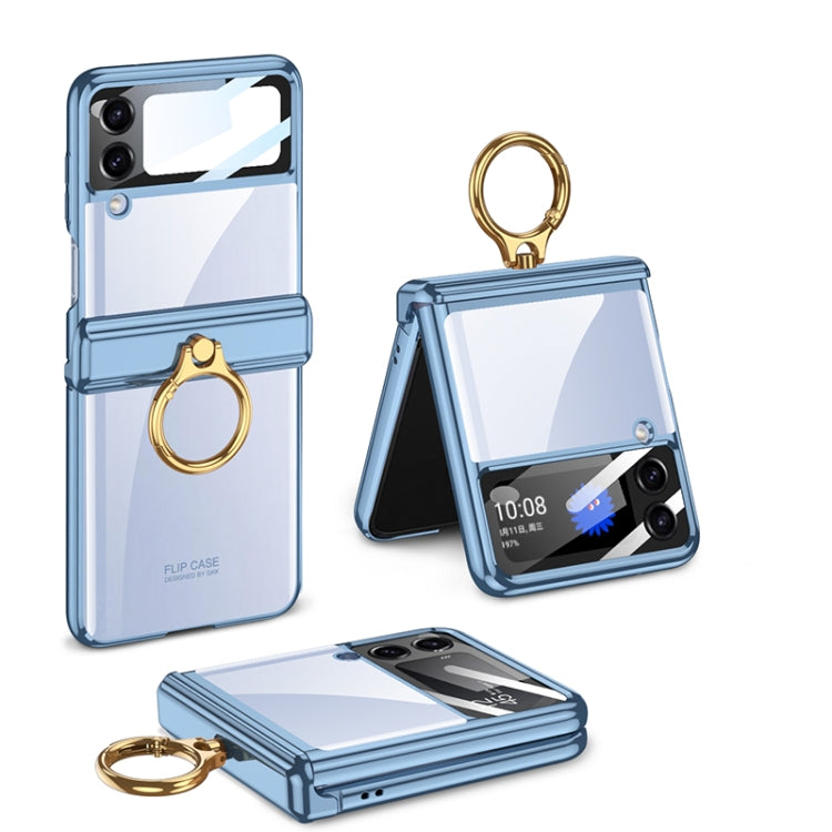 Custodia per telefono rotativa fantasma pieghevole magnetica GKK con supporto per anello, For Samsung Galaxy Z Flip4