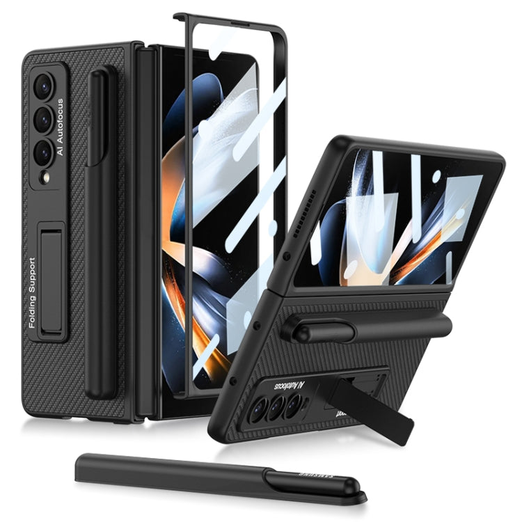 Custodia protettiva in pelle antiurto ultrasottile GKK con supporto e slot per penne, For Samsung Galaxy Z Fold4