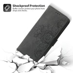 Custodia per telefono in pelle con portafoglio in rilievo con fiori al tatto, For Xiaomi Poco X4 Pro 5G Global, For Xiaomi Redmi Note 10 4G/Note 10S 4G, For Xiaomi Redmi Note 10 Pro, For Xiaomi Redmi Note 11T Pro/Note 11T Pro+ 5G                       ...