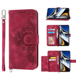 Custodia per telefono in pelle con portafoglio in rilievo con fiori al tatto, For Xiaomi Poco X4 Pro 5G Global, For Xiaomi Redmi Note 10 4G/Note 10S 4G, For Xiaomi Redmi Note 10 Pro, For Xiaomi Redmi Note 11T Pro/Note 11T Pro+ 5G                       ...