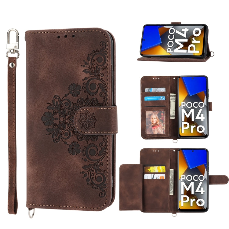 Custodia per telefono in pelle con portafoglio in rilievo con fiori al tatto, For Xiaomi Poco X4 Pro 5G Global, For Xiaomi Redmi Note 10 4G/Note 10S 4G, For Xiaomi Redmi Note 10 Pro, For Xiaomi Redmi Note 11T Pro/Note 11T Pro+ 5G                       ...
