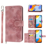 Custodia per telefono in pelle con portafoglio in rilievo con fiori al tatto, For Xiaomi Poco X4 Pro 5G Global, For Xiaomi Redmi Note 10 4G/Note 10S 4G, For Xiaomi Redmi Note 10 Pro, For Xiaomi Redmi Note 11T Pro/Note 11T Pro+ 5G                       ...