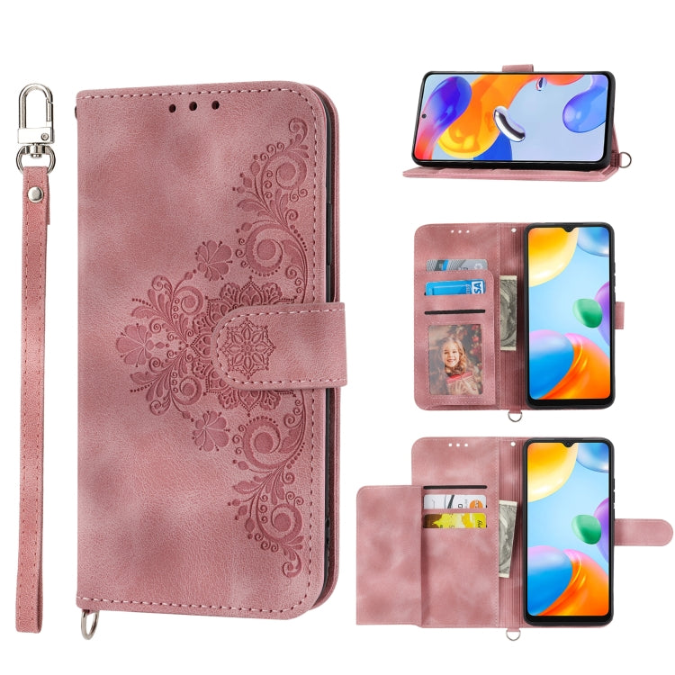 Custodia per telefono in pelle con portafoglio in rilievo con fiori al tatto, For Xiaomi Poco X4 Pro 5G Global, For Xiaomi Redmi Note 10 4G/Note 10S 4G, For Xiaomi Redmi Note 10 Pro, For Xiaomi Redmi Note 11T Pro/Note 11T Pro+ 5G                       ...