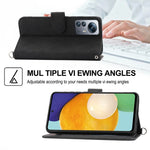 Custodia per telefono in pelle con portafoglio in rilievo con fiori al tatto, For Xiaomi Redmi Note 11 Pro+/Note 11 Pro